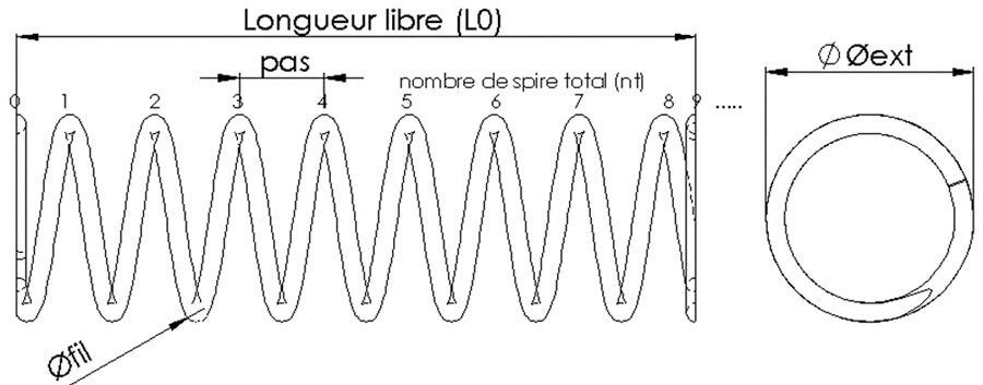 Ressort De Traction Sur Mesure