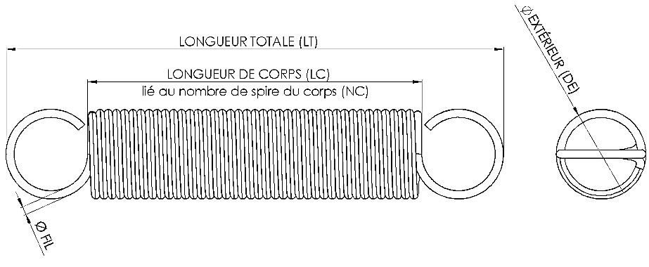 Ressort De Traction Sur Mesure