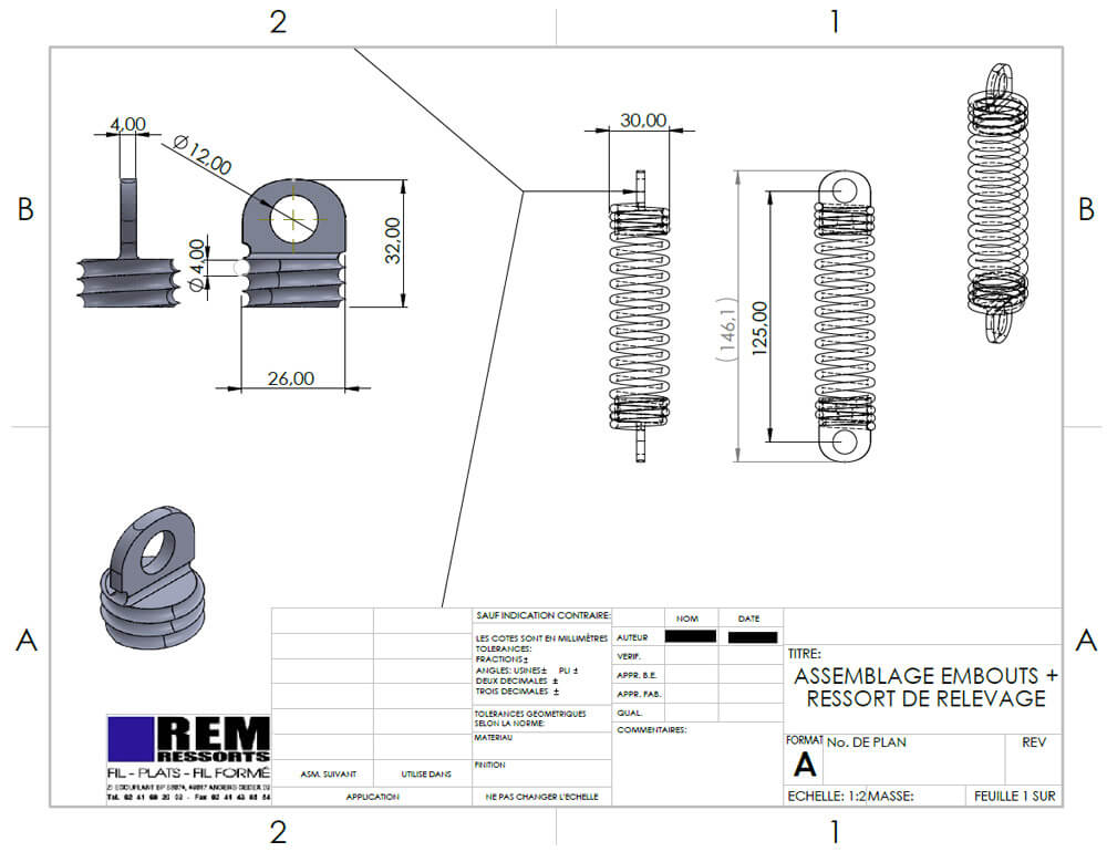 Les critères de fabrication de ressorts sur mesure - REM Ressorts